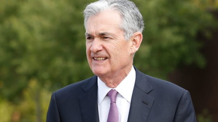Chủ tịch FED Jerome Powell tại hội nghị ở Jackson Hole hôm 24/8/2018 - Ảnh: CNBC.