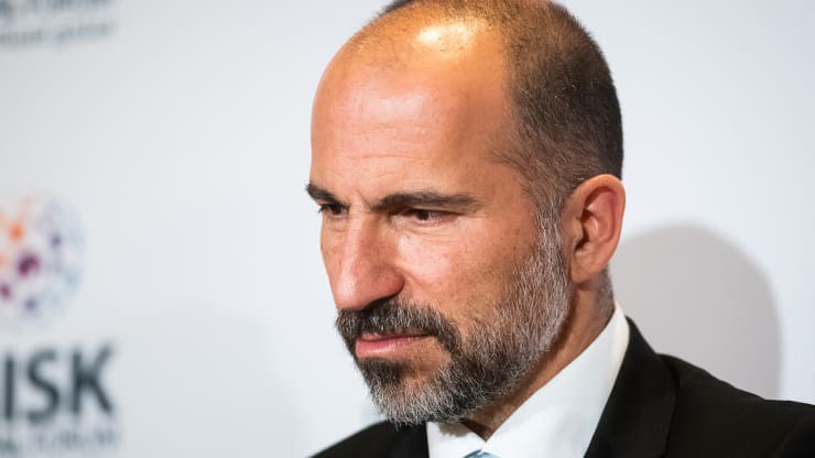 CEO Dara Khosrowshahi của Uber - Ảnh: Bloomberg/CNBC.