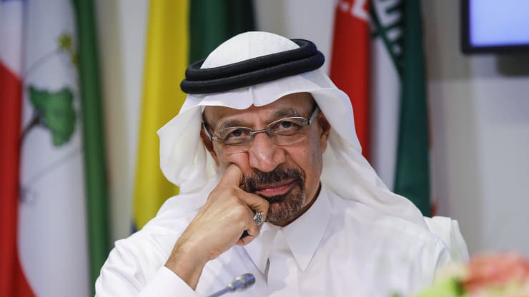 Bộ trưởng Bộ Dầu lửa Saudi Arabia, ông Khalid Al-Falih - Ảnh: Getty/CNBC.