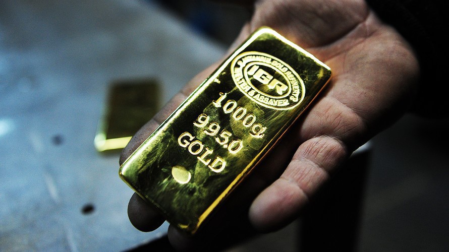 Giá vàng thế giới đang ở gần mức thấp nhất 4 tuần - Ảnh: Getty/MarketWatch.