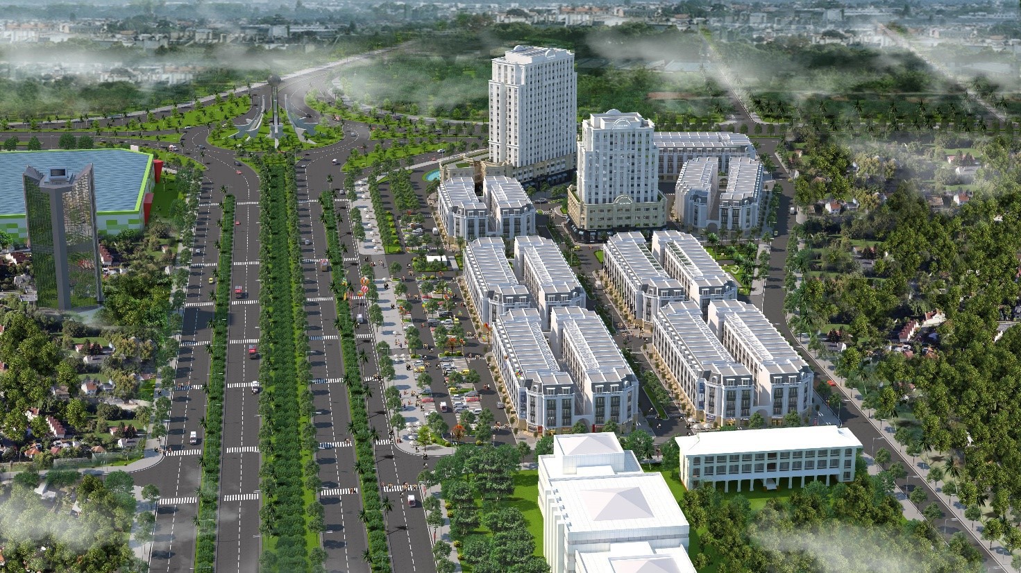 Dự án Eurowindow Garden City nằm ngay sát trung tâm hành chính mới của thành phố Thanh Hóa.