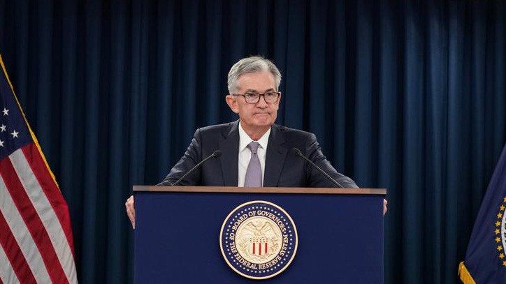 Chủ tịch FED Jerome Powell trong cuộc họp báo ngày 18/9 - Ảnh: Reuters.