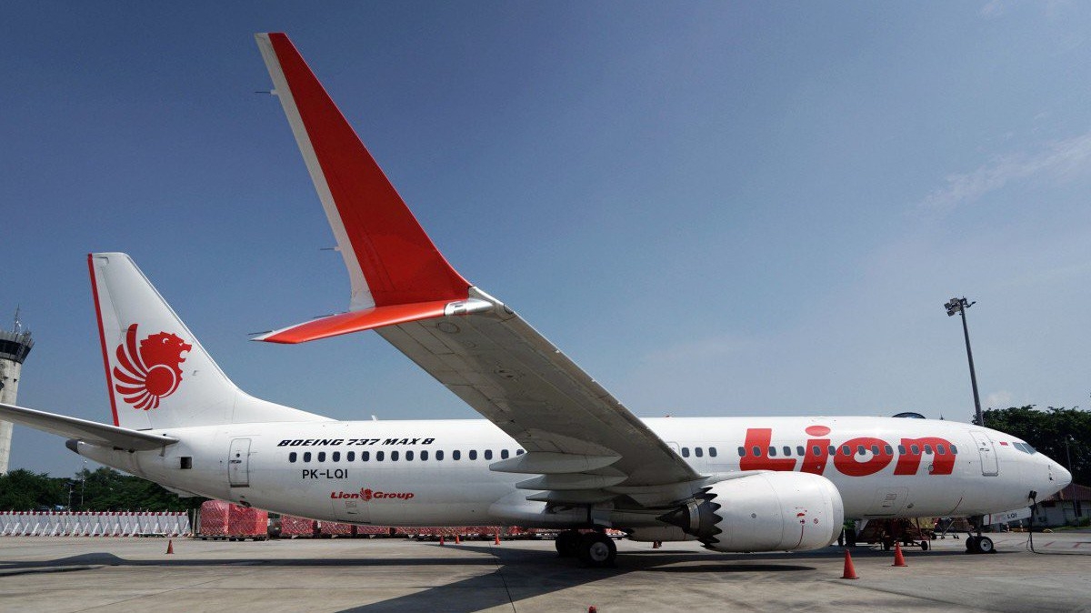 Một máy bay Boeing 737 Max của hãng Lion Air - Ảnh: Bloomberg.