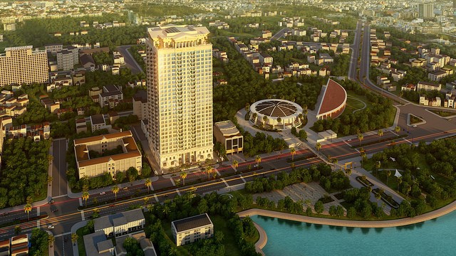 Toạ lạc tại số 6 Nguyễn Văn Huyên, quận Cầu Giấy, Hà Nội, dự án D'. Palais Louis được mô phỏng theo cung điện Versailles tráng lệ do vua Louis XIV xây dựng tại Paris, Pháp. 