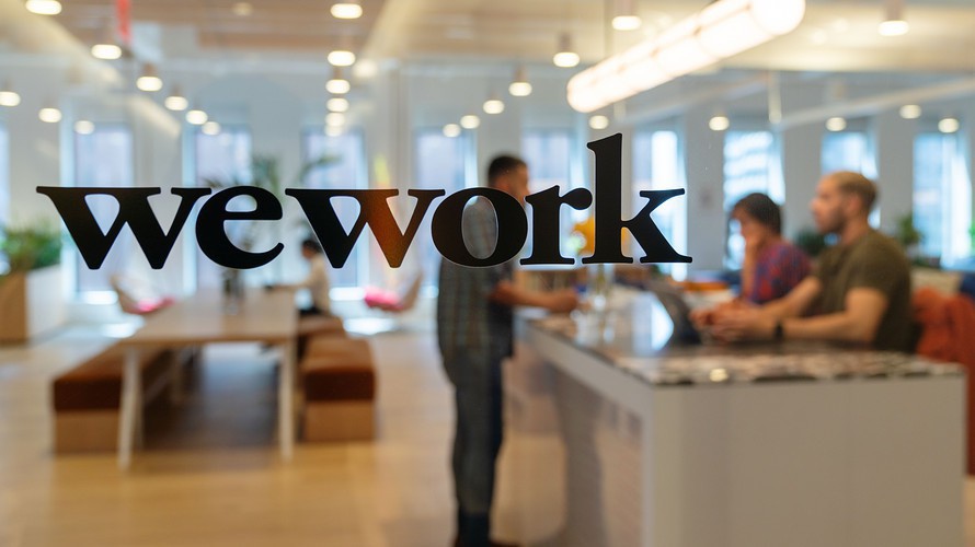 Một văn phòng WeWork ở New York - Ảnh: Bloomberg.