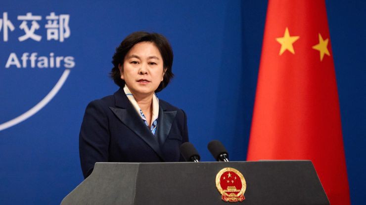 Người phát ngôn Bộ Ngoại giao Trung Quốc Hoa Xuân Oánh - Ảnh: Getty/CNBC.