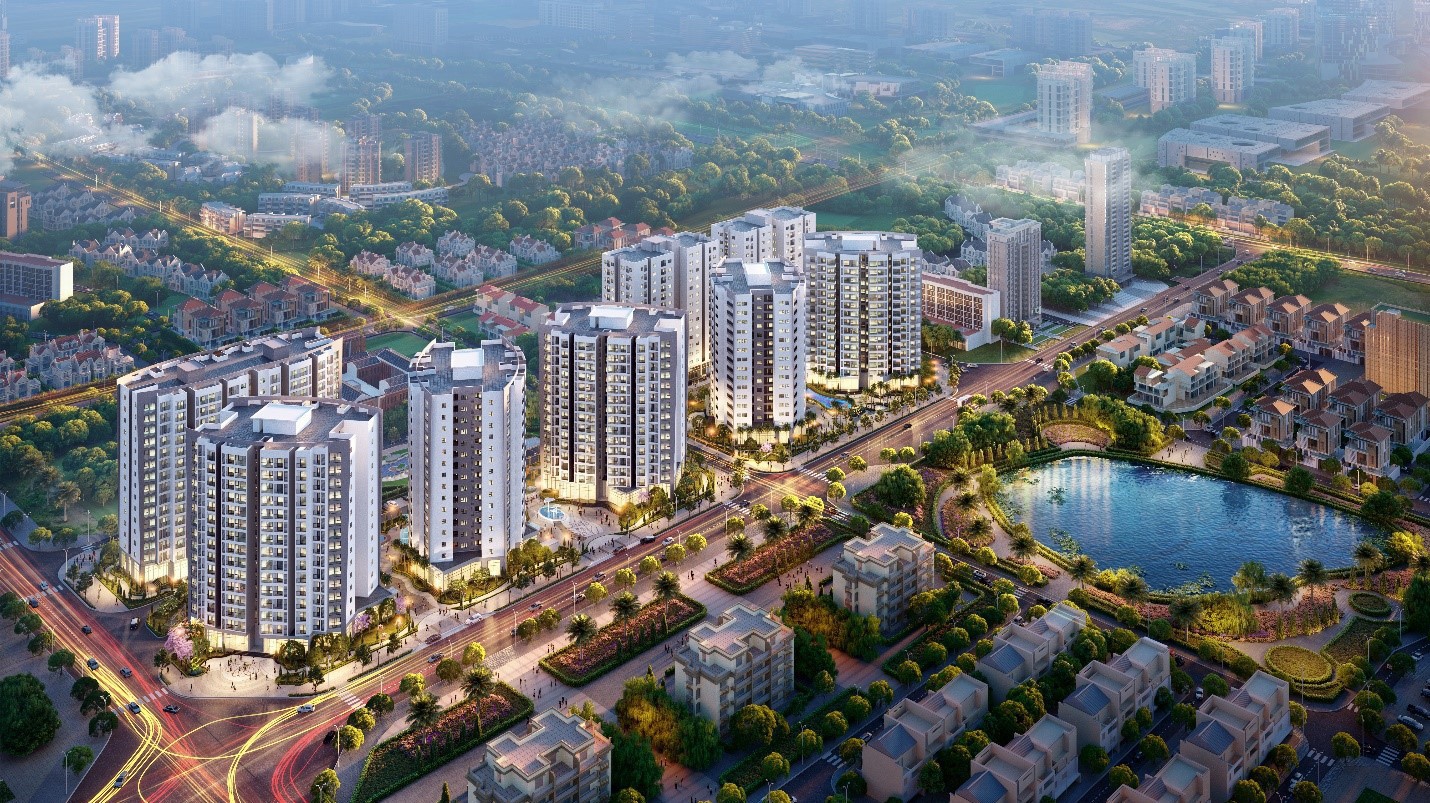 Phối cảnh tổng thể dự án Le Grand Jardin.