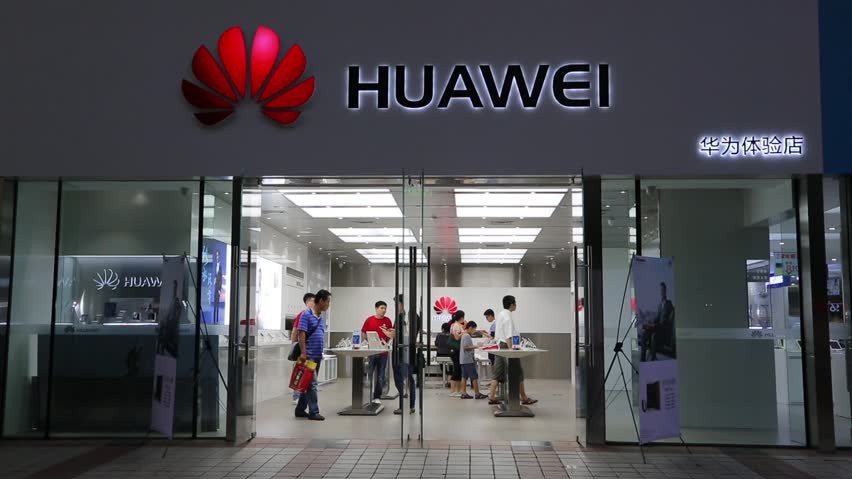 Một cửa hiệu bán lẻ của Huawei ở Trung Quốc.