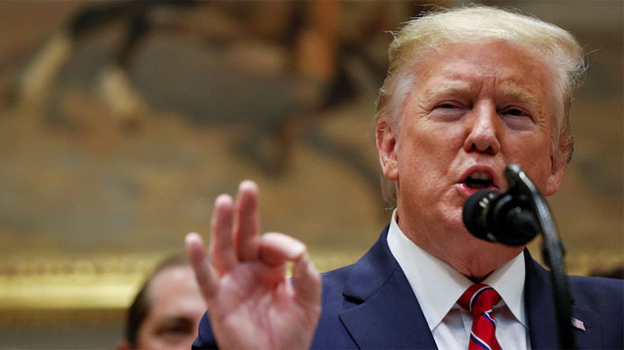 Tổng thống Mỹ Donald Trump trong cuộc họp nội các ngày 19/11 - Ảnh: Reuters.