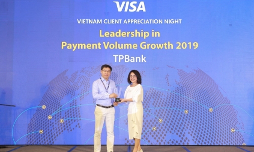 TPBank lọt Top 3 ngân hàng có tốc độ tăng doanh số giao dịch thẻ Visa cao nhất