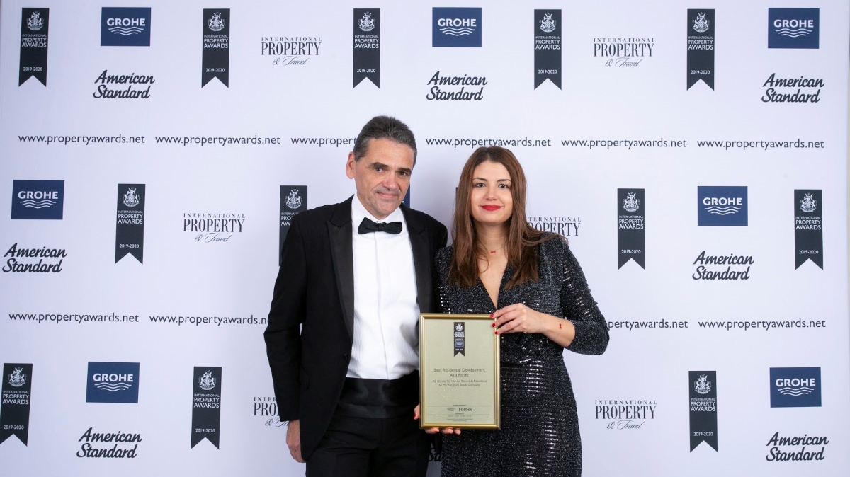 Nhà phát triển dự án nhà ở tốt nhất châu Á - Thái Bình Dương" tại lễ Trao giải International Property Awards 2019.