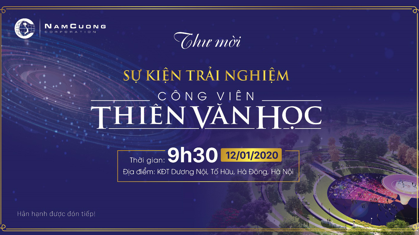 Sự kiện trải nghiệm công viên Thiên Văn học diễn ra vào ngày 12/1/2020.