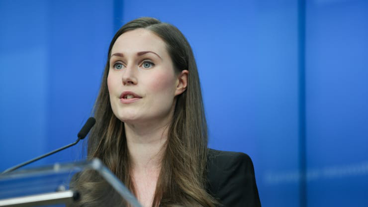 Thủ tướng Phần Lan Sanna Marin - Ảnh: Nur/CNBC.
