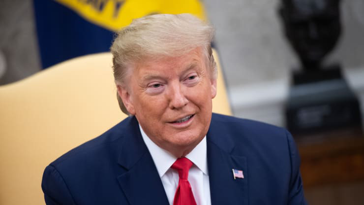 Tổng thống Mỹ Donald Trump tại Nhà Trắng ngày 7/1 - Ảnh: Getty/CNBC.