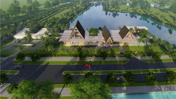 Phối cảnh clubhouse Ecopark Grand - The Island rộng hơn 7000 m2.