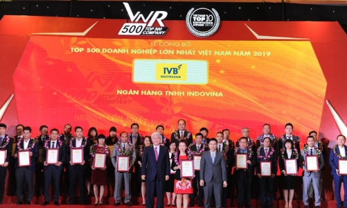 IVB 3 năm liên tiếp lọt Top 500 doanh nghiệp lớn nhất Việt Nam