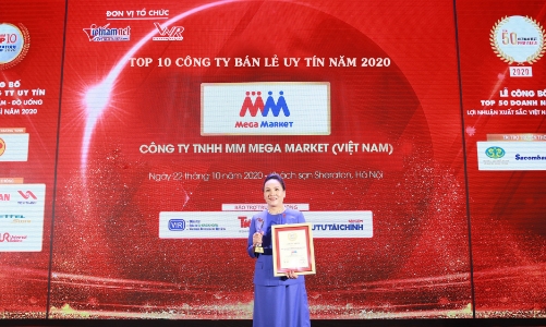 MM Mega Market giành vị trí thứ 3 trong top 10 Công ty bán lẻ uy tín 