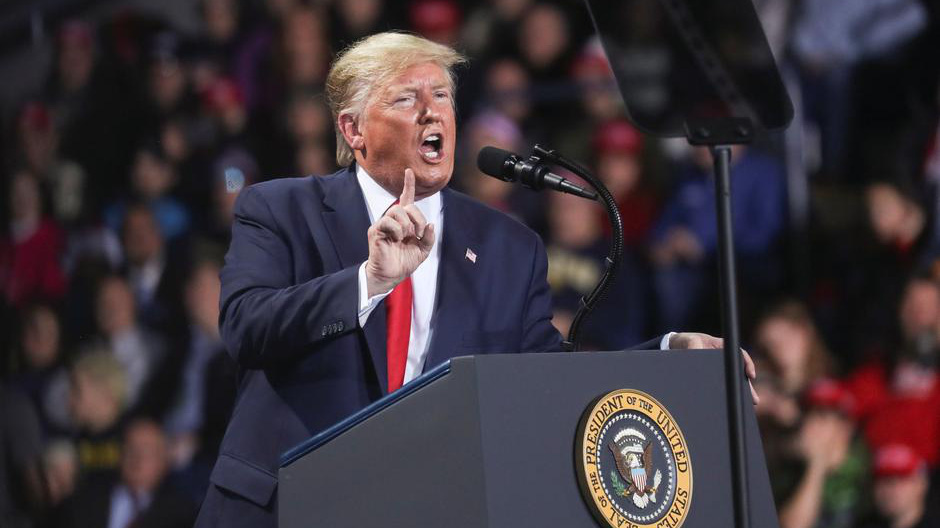 Tổng thống Mỹ Donald Trump trong một cuộc tiếp xúc cử tri trong chiến dịch tranh cử 2020 - Ảnh: Reuters.