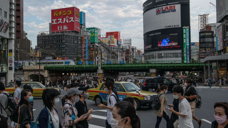 Đường phố ở Tokyo, Nhật Bản, hôm 17/8/2020 - Ảnh: Getty/CNBC.