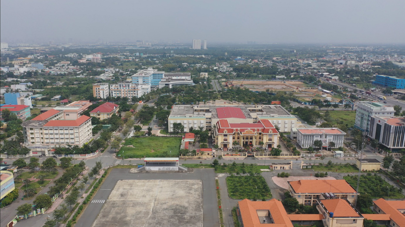 Quy hoạch trung tâm hành chính Bình Chánh (Tân Túc) với đầy đủ tiện ích công.