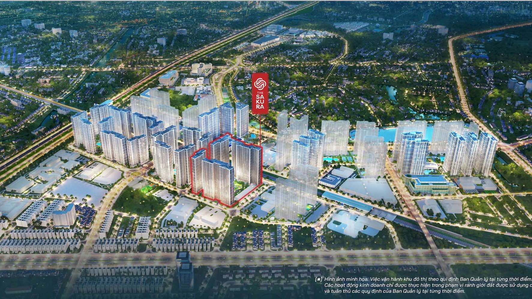 The Sakura thừa hưởng trọn vẹn những lợi thế "vàng" của Vinhomes Smart City cũng như tâm điểm mới phía Tây, nơi có hạ tầng giao thông và xã hội hiện đại bậc nhất Thủ đô.
