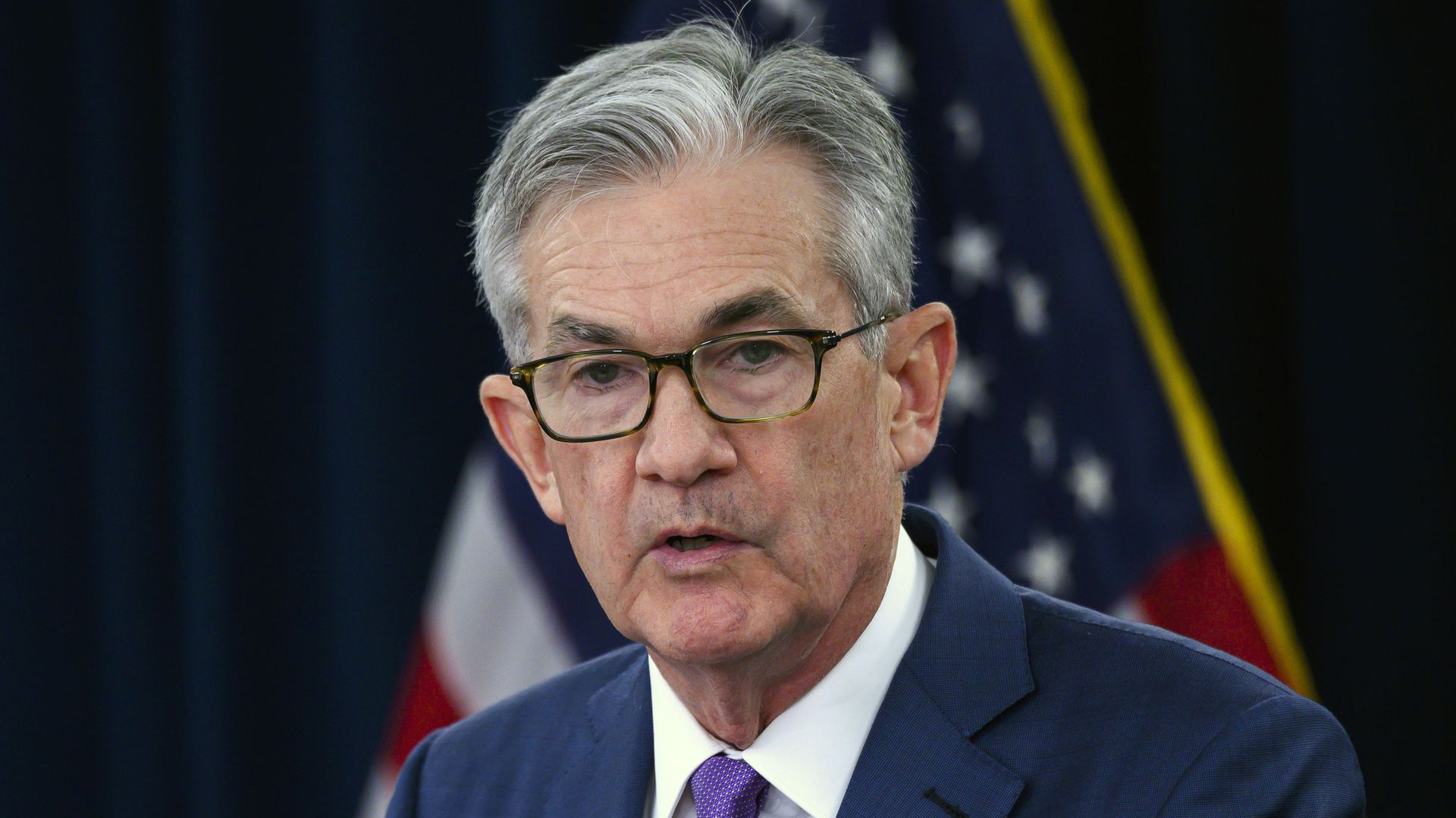 Chủ tịch Fed Jerome Powell trong cuộc họp báo ngày 27/1 - Ảnh: Reuters.