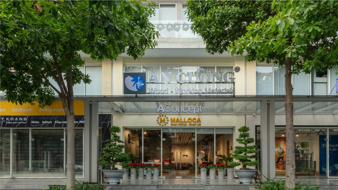 Đây là một showroom hoàn hảo với đầy đủ các sản phẩm thông minh và các xu hướng vật liệu hay bộ sưu tập gỗ công nghiệp mới nhất của năm 2021.