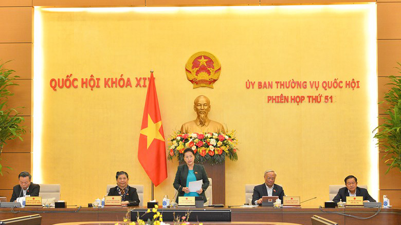Phiên họp thứ 51 của Uỷ ban Thường vụ Quốc hội - Ảnh: Quochoi.vn