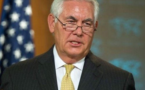 Ngoại trưởng Mỹ Rex Tillerson.<br>