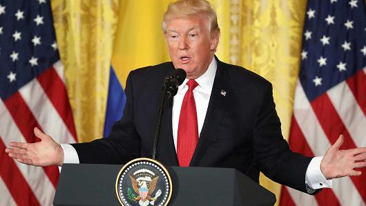 Tổng thống Mỹ Donald Trump - Ảnh: Getty/CNBC.<br>