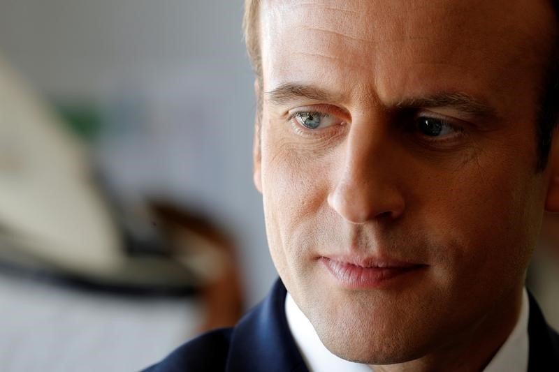Tổng thống Pháp Emmanuel Macron - Ảnh: Reuters/Business Insider.<br>