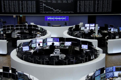 Sàn giao dịch chứng khoán Frankfurt của Đức - Ảnh: Reuters.<br>