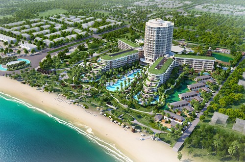 Phối cảnh dự án InterContinental Phu Quoc Long Beach Residences.
