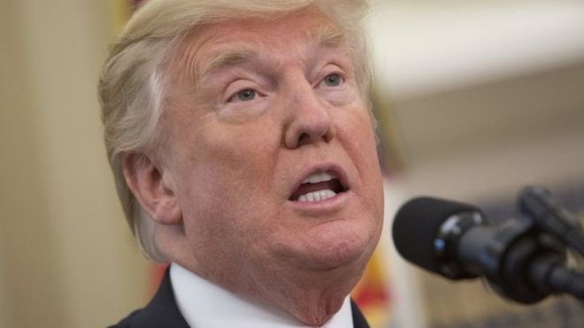 Tổng thống Mỹ Donald Trump - Ảnh: EPA/BBC.<br>