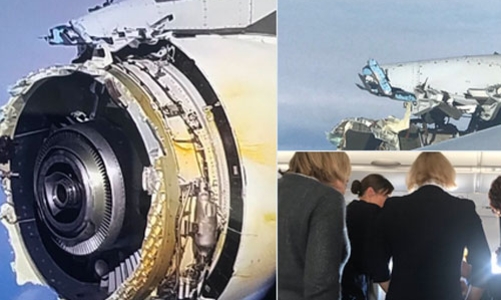 Động cơ phát nổ giữa biển, máy bay Pháp hạ cánh khẩn cấp