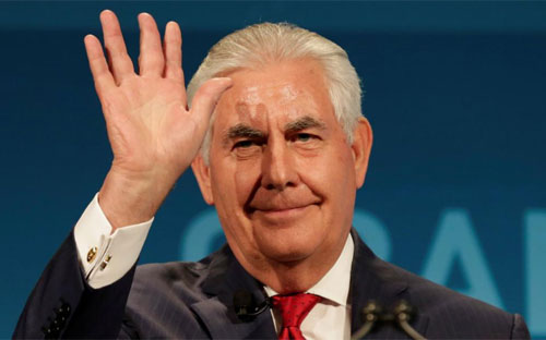 Ngoại trưởng Mỹ Rex Tillerson.<br>