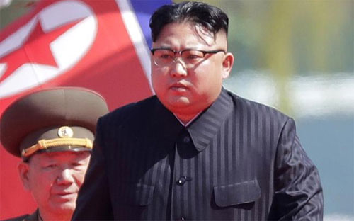 Nhà lãnh đạo Triều Tiên Kim Jong Un.<br>