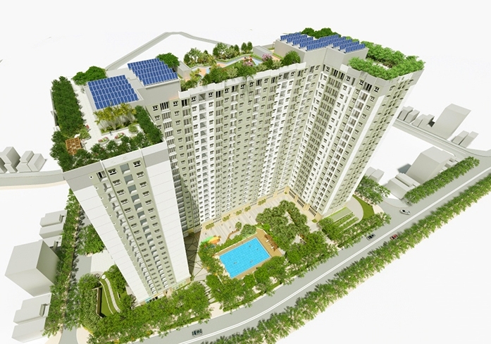 Ecohome Phúc Lợi là dự án đầu tiên đạt tiêu chuẩn xanh quốc tế EDGE (IFC/ Ngân hàng thế giới) ở phân khúc căn hộ giá rẻ.