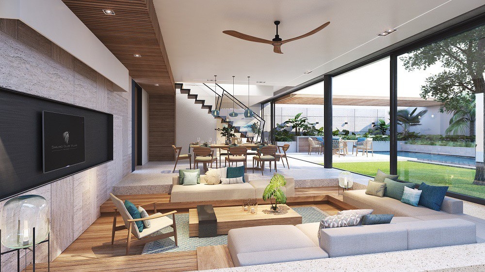 Những vật liệu "rất Phú Quốc" như đá, gỗ tự nhiên… được kì công tuyển lựa để Sailing Club Villas Phu Quoc mang dấu ấn của riêng mình.