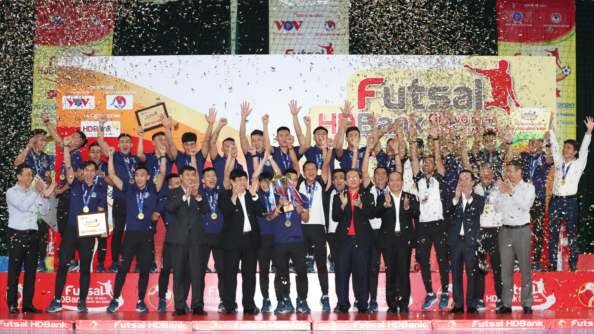 Lần thứ 10 đội tuyển Thái Sơn Nam giành chức Vô địch trong lịch sử thi đấu và là lần thứ 5 liên tiếp giành ngôi vương tại giải futsal.