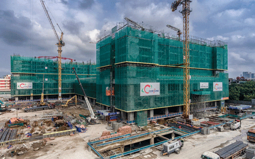 Vinhomes Metropolis đang xây theo đúng tiến độ cam kết.