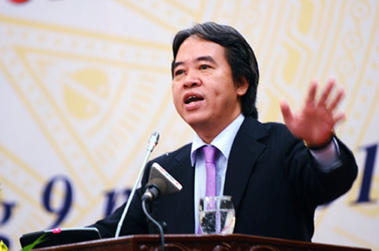 Thống đốc Ngân hàng Nhà nước Việt Nam Nguyễn Văn Bình phát biểu tại hội nghị của ngành ngân hàng ngày 7/9 - Ảnh: Tuổi Trẻ.