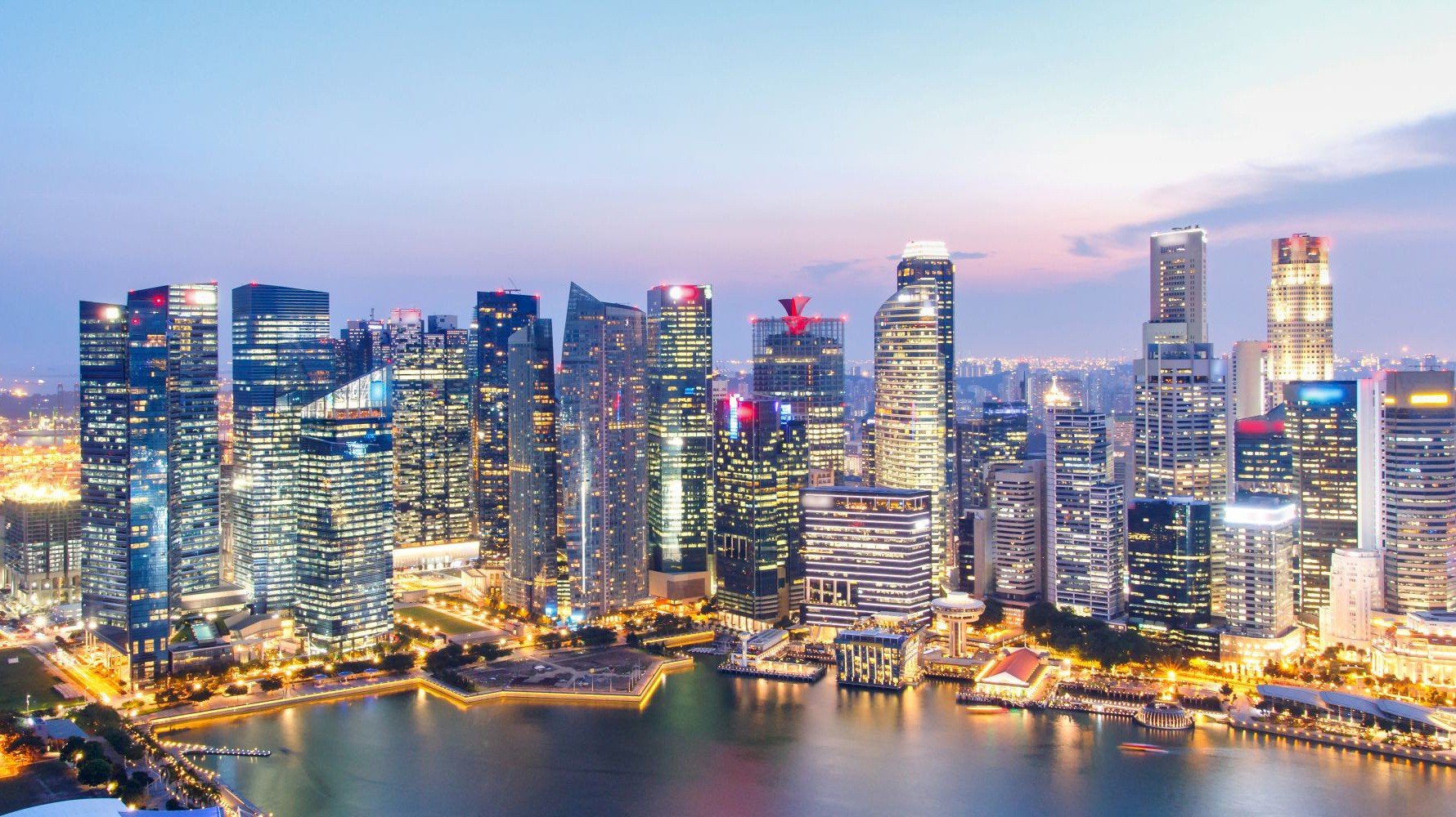 Hình ảnh tại trung tâm tài chính Singapore - Ảnh: Getty Images.