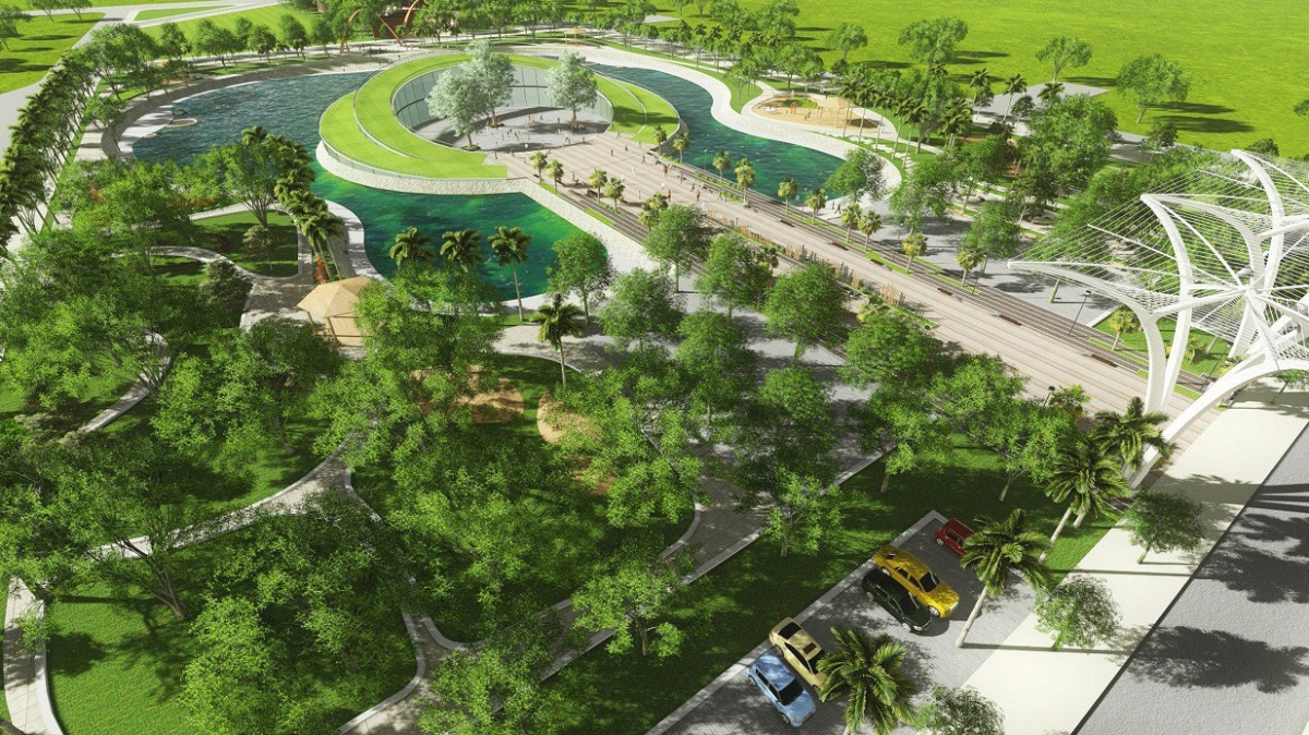 Nằm trong Dương Nội, tiếp giáp với công viên Hồ âm nhạc 3,6ha, nhà liền kề Đô Nghĩa "đắt khách" kể từ khi ra mắt.