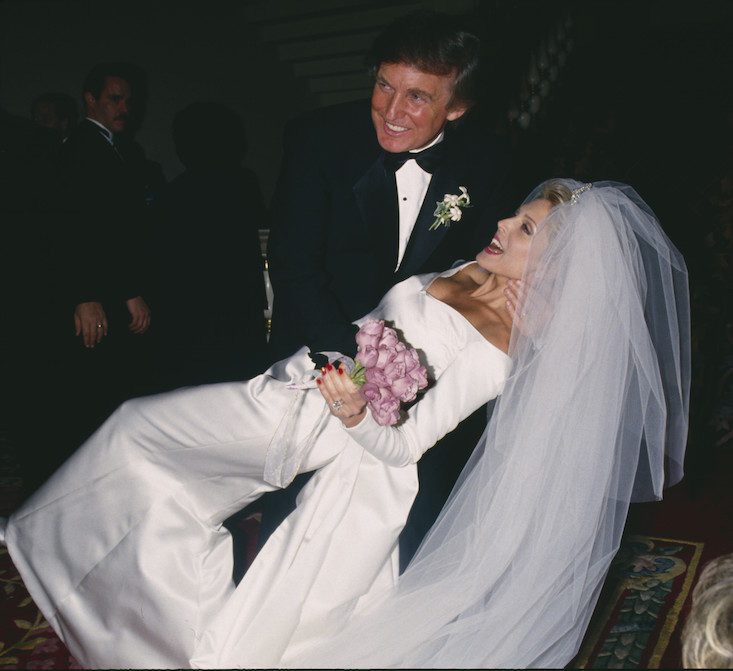 Ông Trump tại hôn lễ thứ hai với bà Marla Maples ở khách sạn Plaza Hotel, New York ngày 20/12/1992 - Ảnh: AP.