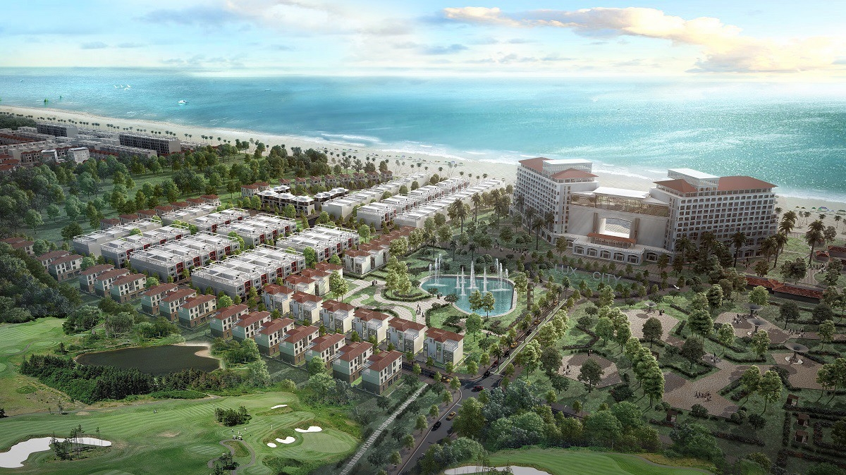 Phối cảnh tổng thể FLC Lux City Quang Binh - The Blue Village.