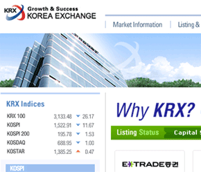 Trang chủ của KRX.