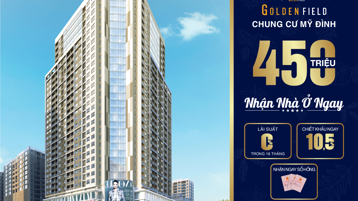 Dự án Golden Field được MBLand hình thành và phát triển trên lô đất nằm tại góc giao hai tuyến đường huyết mạch của khu vực Mỹ Đình là Nguyễn Cơ Thạch và Hàm Nghi.