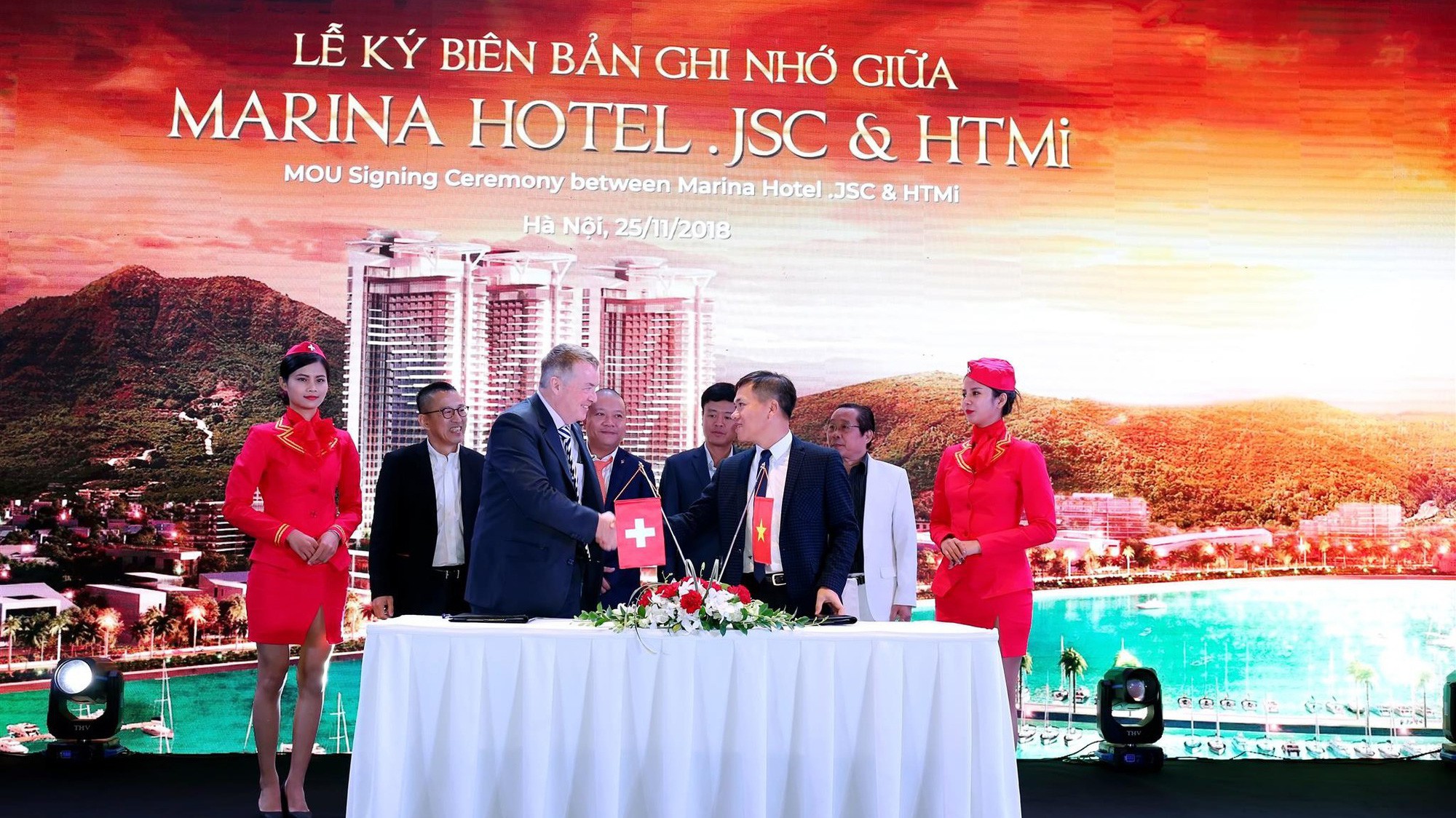 Lễ ký kết biên bản ghi nhớ giữa Marina Hotel .JSC và HTMi về hợp tác đào tạo nguồn nhân lực