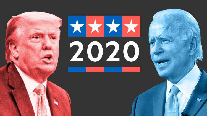 Hai ứng viên tổng thống Mỹ năm 2020 - Ảnh: Financial Times.